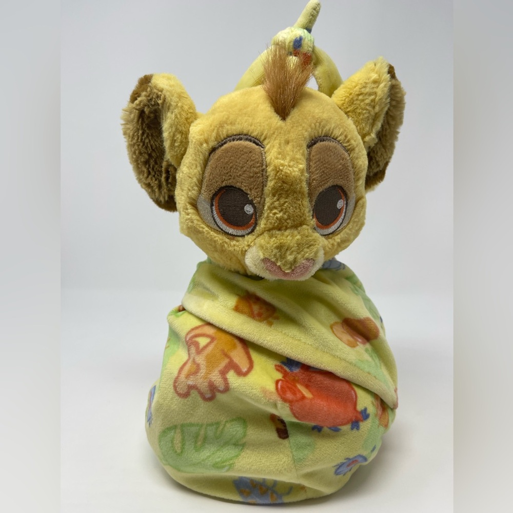 DISNEY: Lion King Plush Baby Simba in Swaddle. Disney Parks.
